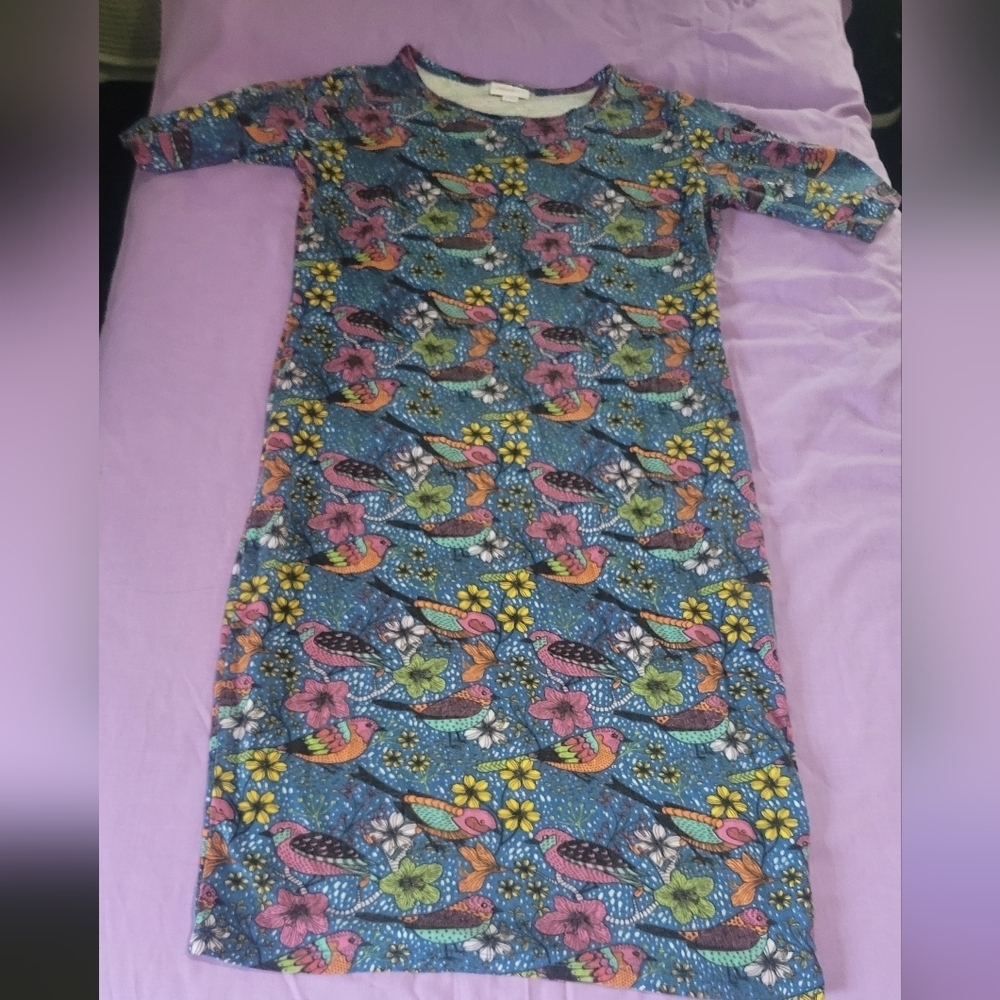 LuLaRoe Multicolor Patterned Dress - Picture 9 of 9